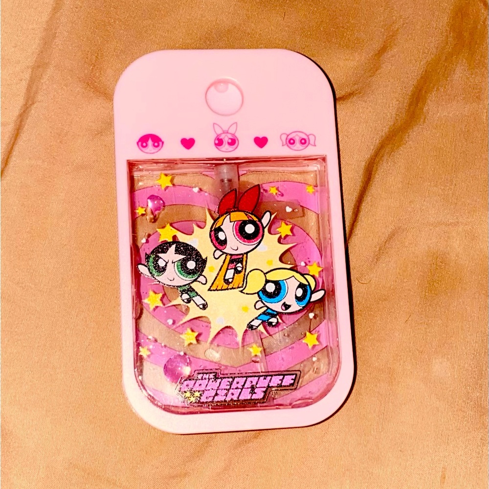 A sanitizer bottle